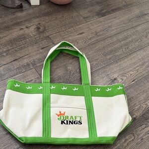 Green and Cream Tote Bag